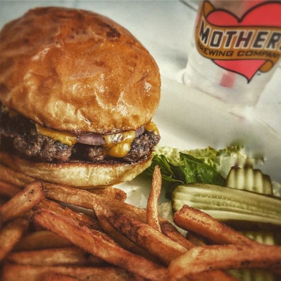 Galloway Grill cheeseburger and fries